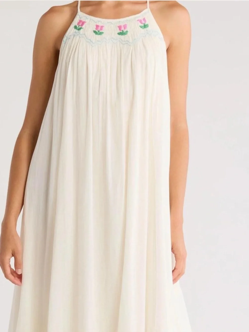 Free people tulip embroidered dress, size xs, brand new without tags, never worn
